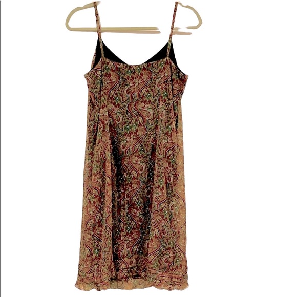 Johnny Was Y2K 100% Silk Floral Paisley Slip Dress Set - Picture 3 of 16